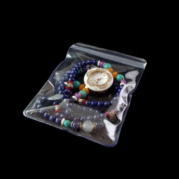 50pieces 10.5x10.5cm Klart Anti-Oxidation Smykker Vise Pakke Tasker Zip-Lock Armbånd af Jade Opbevaringspose til Kvinder, Piger