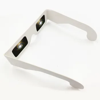 100pcs Papir, Pap 3D-Diffraktion Briller Med 13500 Linjer/Spiral Regnbue effekt for Fyrværkeri,Ferie Lys&Club