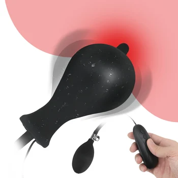 IKOKY Super Big Butt Plug Anal Expander Vibrationer Udvide Oppustelig Anal Plug 10 Frekvens Anus Dildo Sex Legetøj Til kvinder, Mænd Bøsse