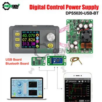 DPS5020 50V 20A Bluetooth, USB-Kommunikation, CV/CC DC-DC Step-Down Strømforsyning Buck Konverter Spænding Regulator Voltmeter