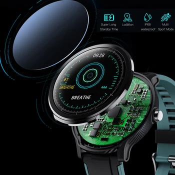 Mode luksuriøse Smart Ur Mænd IP68 vandtæt Sport Bluetooth-Fitness Tracker Sovende pulsmåler Kvinder SmartWatch