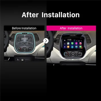 Seicane Android 2DIN Bil hovedenheden Radio Audio GPS Multimedie-Afspiller Til Renault opfange ar CLIO Samsung QM3 Manuel A/C 2011-2016