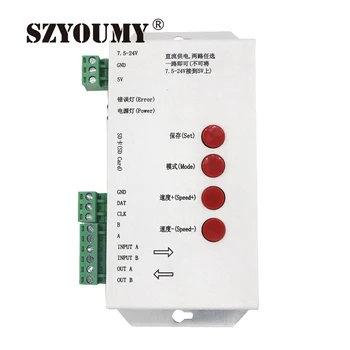 SZYOUMY Oprindelige T1000S T-1000VIS SD-Kort For WS2801 WS2811 6803 dc 5 v-24V RGB Spille Video SPI Led-Pixel-Controller RGB-fuld Farve