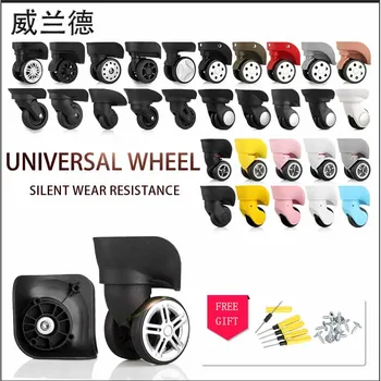 Erstatning hjul til kufferter tilbehør trække kuffert hjul reservedele vogn sag hjul i høj kvalitet hjul