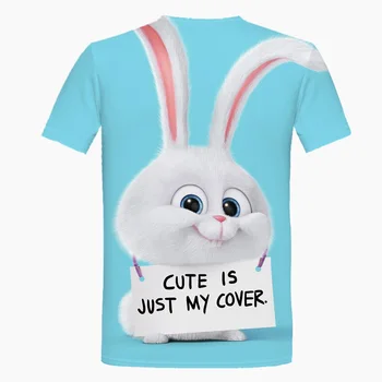 3D Animal Trykte T-Shirt Til Choldren Drenge Piger Sommeren Korte ærmer Cat T-shirt Sjove Tshirt Børn, Børn Tøj, 4-14T