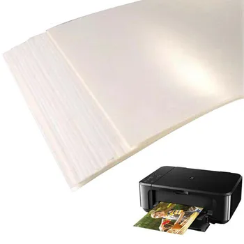 A4 Laser Klart, White Water Slide Decal Transfer Papir Film 20 ark/masse Vandrutsjebane Klistermærker til DIY Nail Keramisk Glas