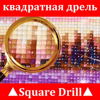 MTEN Diamant Maleri Cykel Fuld Square/Runde Diamant Broderi, Blomst Pink Cross Stitch Mosaik Håndværk Kit Hjem Dekoration