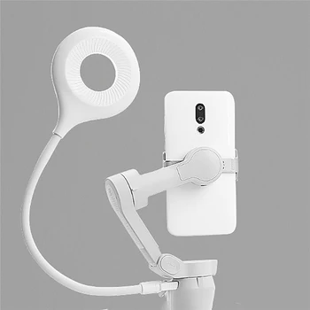 LED Selfie Ring Lampe Telefon, Video-Optagelse, USB-Fyld Lys Strøm Belysning til DJI OM4/ MOBIL 4 3 Håndholdte Gimbal Tilbehør