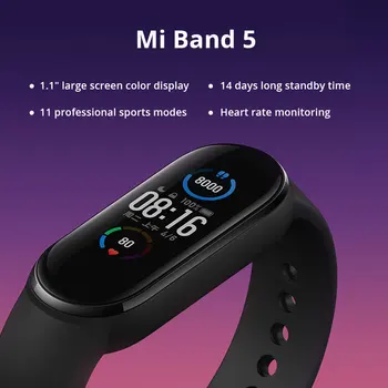 Xiaomi Mi-Band 5 Smart Armbånd Globale Version Af Puls, Fitness Tracker 1.1