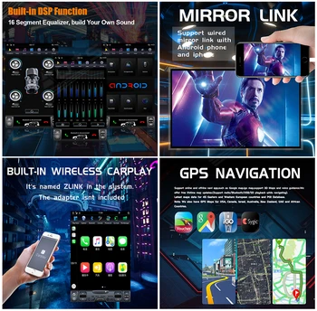 128GB ROM Til Ford Explorer 2011-2019 DSP Android 9.0 Tesla Stil PX6 Carplay Bil GPS Navigation, Multimedie-Afspiller Radio
