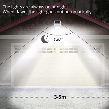 Solar LED-Lys væglampe 8 12 Led Diode Sol Lampe Energibesparelser For Offentlig Garden Gate Sikkerhed Belysning