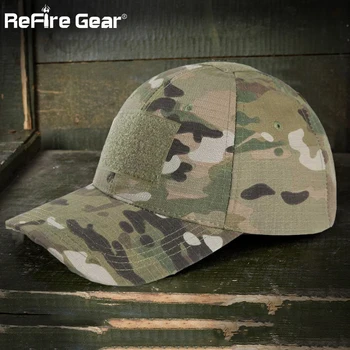 ReFire Gear Python Camouflage Taktiske Baseball Cap Mænd Justerbar Åndbar Snapback Hat Unisex OS RU Hær Bekæmpe Sniper Caps