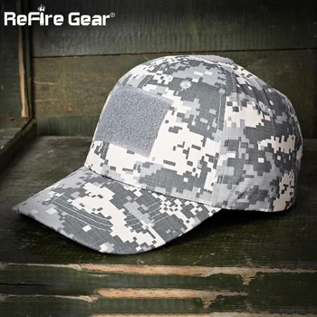 ReFire Gear Python Camouflage Taktiske Baseball Cap Mænd Justerbar Åndbar Snapback Hat Unisex OS RU Hær Bekæmpe Sniper Caps
