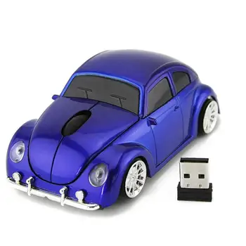 Bil Formet Mus Trådløse 2,4-GHz Søde Stil Bil Model med For PC-Modtager OS Gaming Laptop Mus USB Windows Musen F6T3