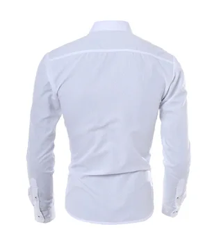 2019 Nye Mænds Efterår Plaid Shirt langærmet Slim Fit Afslappet Shirts Sort Blå Mænd Business-Shirt, Toppe Plus Størrelse 5XL