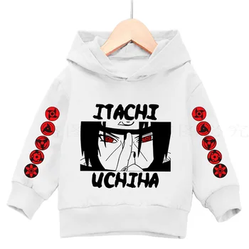 Japan Anime Naruto Akatsuki Røde Sky 3D-Print hoodie sort kids hættetrøjer Casual Træningsdragt Cool Toppe fra hvid Sweatshirt