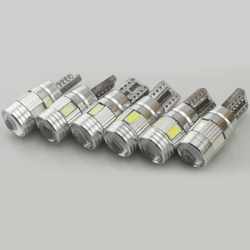 10stk Bil LED-Pærer Clearance Lamper T10 W5W 6SMD 5630 194 168 CANBUS Led-Lampen Side Lys Til Biler, Bil-Styling