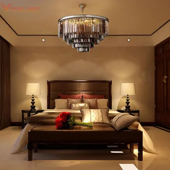 Luksus design krystal vedhæng lysekroner suspension lampe til spisestue, soveværelse, moderne lampe krystal lys AC110V 220v