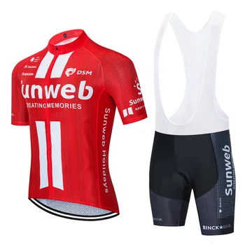 2020 RED SUNWEB pro Cycling bære Bike jersey Hurtig Tør Cykel tøj herre sommeren team Cykling Trøjer 20D cykel shorts sæt