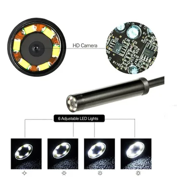 TYPE C USB-3i1 inspektionskamera for Biler med Fleksible Hårdt Kamera-Endoskop Kamera for Android Smartphone, PC Endoscopio Endoskop