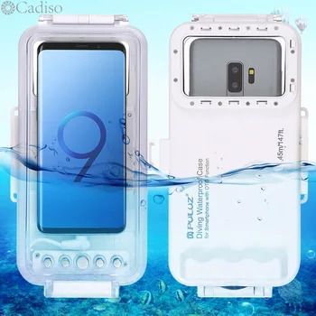 Cadiso 45m/147ft Vandtæt Dykning Sag Boliger Foto Video Tager Undersøiske Cover til Galaxy Huawei Xiaomi med Type-C Havn