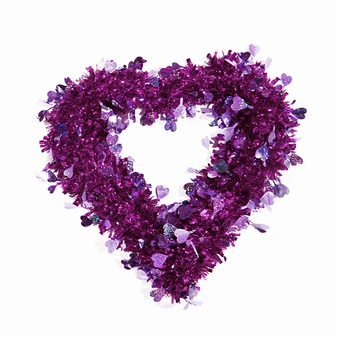 1pc Kærlighed Hjerte Formet Krans Valentine ' s Day Hængende Ornament DIY Vindue Dør Dekorative 300*350 MM, 4 Stilarter
