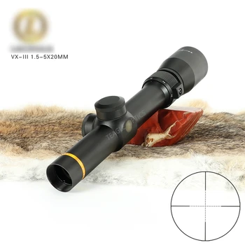 På 1,5-5X20 Mil-dot Sigtemiddel Syn Taktisk Rifle anvendelsesområde Riflescopes Jagt Anvendelsesområde Sniper Gear Til Rilfe Luft Pistol