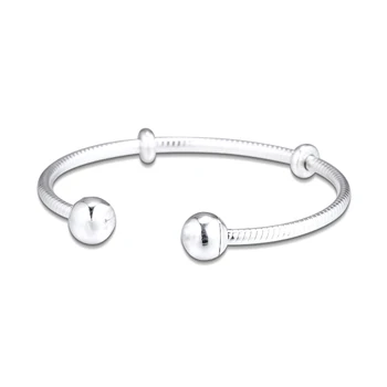 Øjeblikke Snake Chain Style Åbne Armbånd Ægte 925 Sølv Armbånd Til DIY Kvinde Fashion Armbånd Til smykkefremstilling