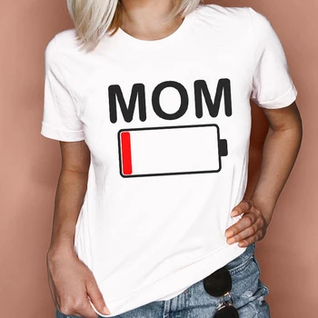 Kvinder Grafisk Mor Mor Mor Bærer Tøj Brev 2021 Sød Mode Dame Tøj Toppe, T-Shirts Print Kvindelige T-Shirt T-Shirt