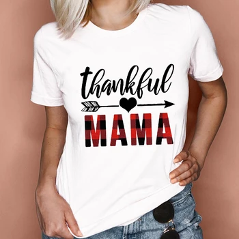 Kvinder Grafisk Mor Mor Mor Bærer Tøj Brev 2021 Sød Mode Dame Tøj Toppe, T-Shirts Print Kvindelige T-Shirt T-Shirt