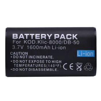 DuraPro KLIЄNTU-8000 KLIЄNTU 8000 Li-ion-Batteri 3,7 V 1600mAh for KODAK Z612 Z712 Z812 ER Z1085 Digitale Kameraer