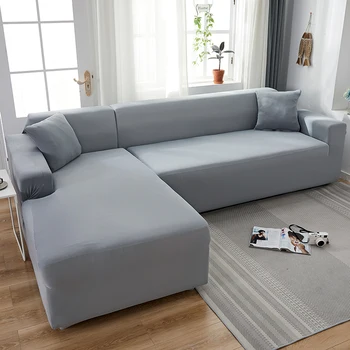 DH - Sofa Dække Solid Farve Elastisk Universal Slipcover Alle-inklusiv Anti-slip sofabetræk Håndklæde Til spisestuen
