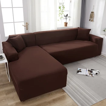 DH - Sofa Dække Solid Farve Elastisk Universal Slipcover Alle-inklusiv Anti-slip sofabetræk Håndklæde Til spisestuen
