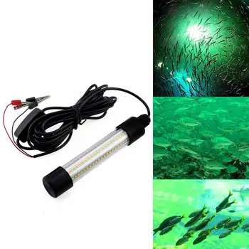 LED Dykkede Fiskeri Lys Undersøiske Fisk Finder 1200LM Pære Lampe 5M Ledning RD Fiskeri Værktøjer, Tilbehør