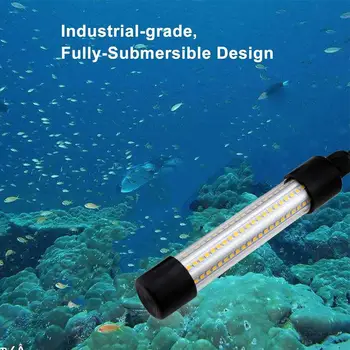 LED Dykkede Fiskeri Lys Undersøiske Fisk Finder 1200LM Pære Lampe 5M Ledning RD Fiskeri Værktøjer, Tilbehør