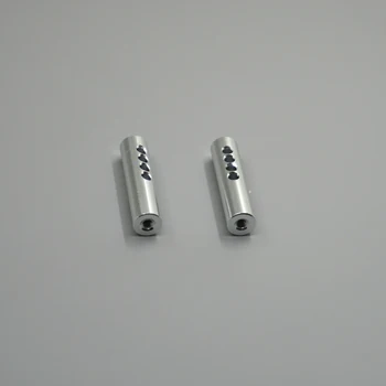 KYX sølvfarvet aluminium anti-kollision søjler 7,5 mm fast søjler RC bil foran og bag anti-kollision faste søjler