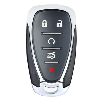 Keyecu 5 Knapper Smart Fjernbetjening Bil for ID46 - HYQ4AA 315Mhz, HYQ4EA 433Mhz - Fob for Chevrolet Cruze Camaro Malibu Equinox Gnist