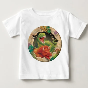 2019 Dreng, Den Gode Dinosaur T-Shirt Børn, Sommer Tegnefilm Trykte Tøj Pige Bomuld T-shirt Baby hvide Farver Tee Toppe MJ