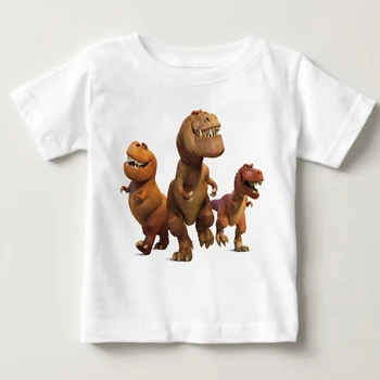 2019 Dreng, Den Gode Dinosaur T-Shirt Børn, Sommer Tegnefilm Trykte Tøj Pige Bomuld T-shirt Baby hvide Farver Tee Toppe MJ