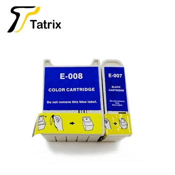 Tatrix Til Epson T007 T008 Kompatibel Blækpatron til Epson Stylus Photo 780 785EPX 790 825 870 875DC 875DCS 890 895 915 osv.