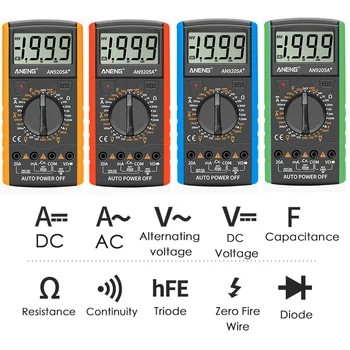 Digital Multimeter / DC Profesional Tester Elektrische esr NCV Test Meter Analog Auto Range Multimeter