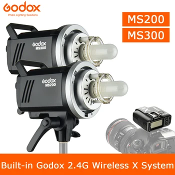 Godox MS200 200W eller MS300 300W 2,4 G Indbygget Trådløs Modtager Let, Kompakt og Holdbart Bowens Mount Studio Flash