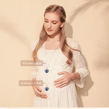 EUDORA 20mm angel wing Bur Harmoni Bolden Musikalske Vedhæng Engel, der Ringer Kvinder Halskæde Til Baby Graviditet Smykker Gave Idé H223
