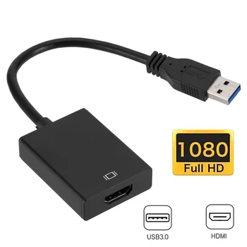 1080P USB 3.0-HDMI Adapter, Ingen Brug for Kørsel Eksterne Grafikkort Audio Video Konverter Kabel-Multi Monitor Adapter Til Windows