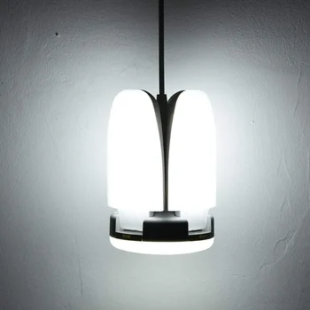 LED Loft Lampe 60W E27/E26 Super Lyse Arbejdslygter Deformerbare Garage Lys med Fire Sammenklappelige Fan Blade Pendel