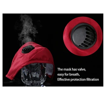 3PCS/20FILTERS Mode Ansigt Støv Maske Valve Anti Pollution Haze Vejrtrækning Maske Pm2.5 Støvfilter Beskyttende Munden Vask Maska