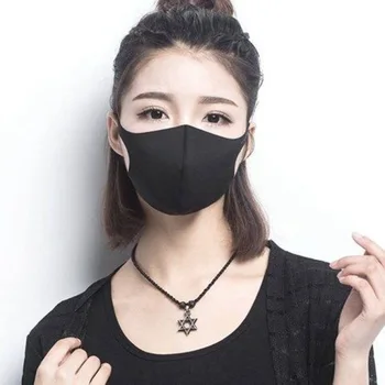Coslony 1stk Anti Pollution Maske ansigtsmaske støvmaske PM2.5 Activated Carbon Filter Sæt Kan Vaskes Genanvendelige Munden Masker