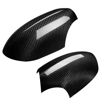 1 Par Ægte Carbon Fiber Bil Side Spejl Cover Caps Add-on bakspejlet Dække Trim Shell Til BMW E92 E93 M3 2Dr Model