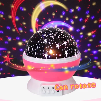 Nyhed Lysende Legetøj LED Nat Lys Projektor Romantisk stjernehimmel Batteri USB-Nat Lys Kreative Fødselsdag Legetøj For Børn