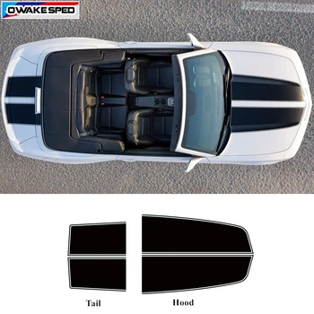 Racing Sport Striber Creative Auto Hood Hale Indretning Mærkat Bil Styling Vinyl Decal For Chevrolet Camaro RS LS LT SS